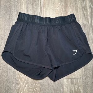 Gymshark Black Athletic Shorts Lightweight Elastic Waist